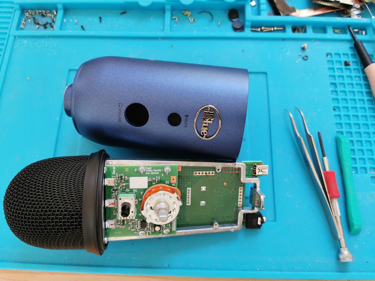 Blue Microphones ブルーマイクロフォンズ Yeti Usb コンデンサー マイクusb端子交換修理 パソじゅく